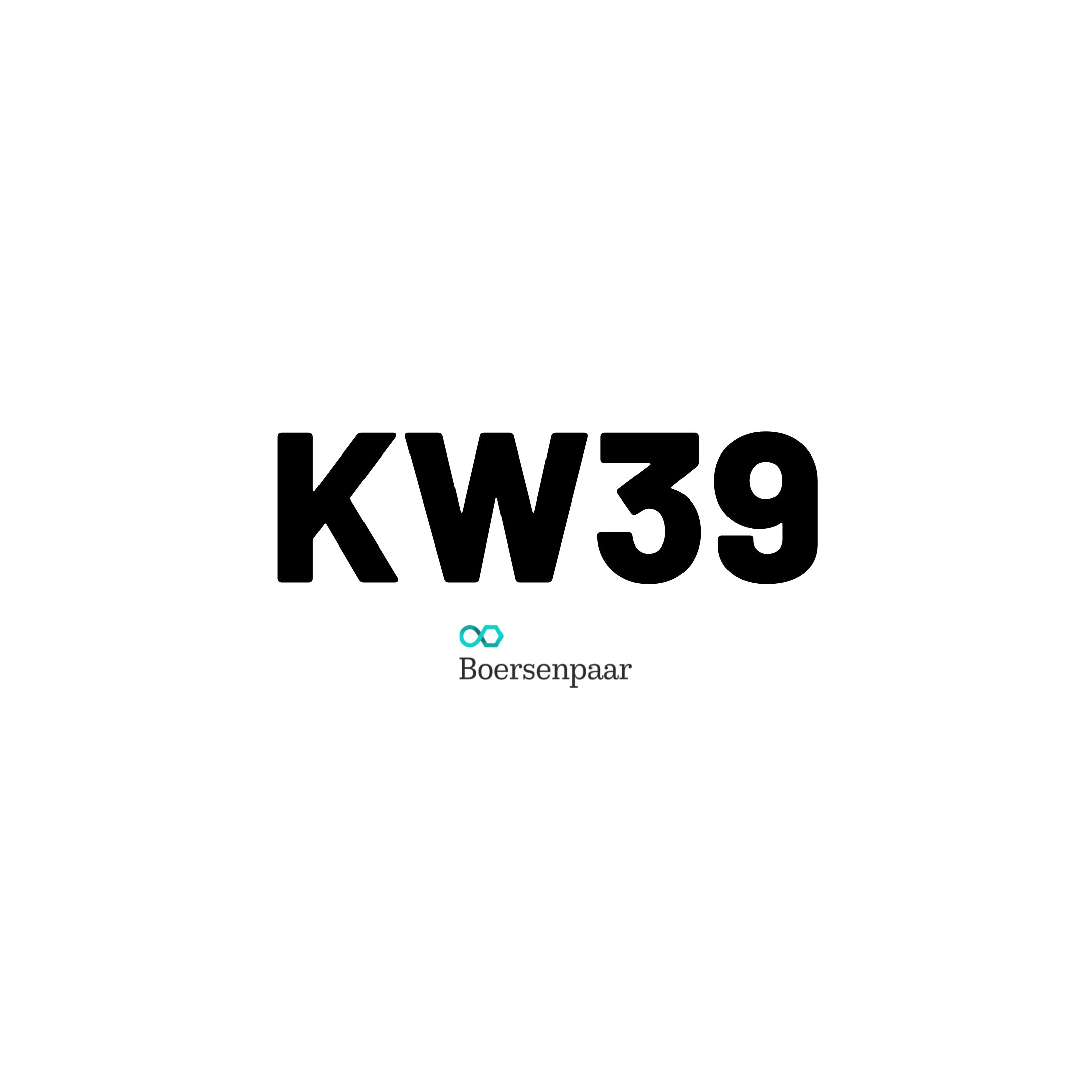 Börsentermine für die KW39 - 2022